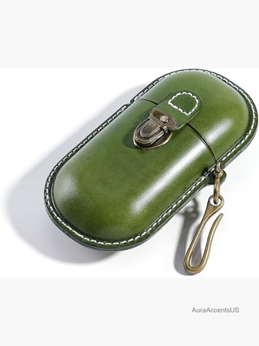 Portable Leather Eyeglass Case Travel Sunglasses Protective Case